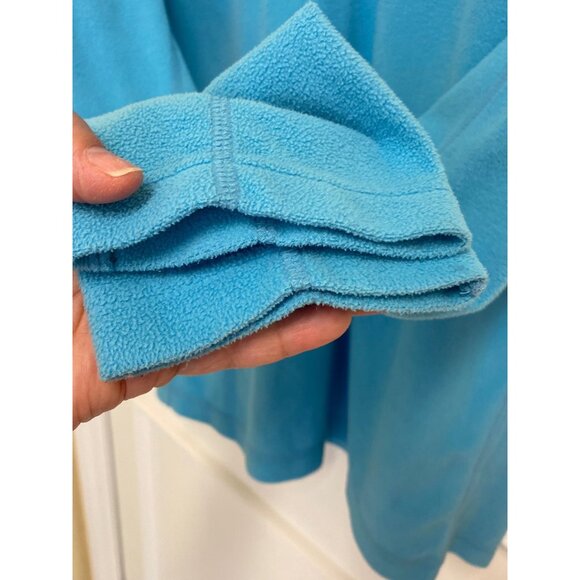 Columbia Powder Blue Lightweight Quarter Zip Fleece Pullover Ladies XL (16-18) - Picture 3 of 5